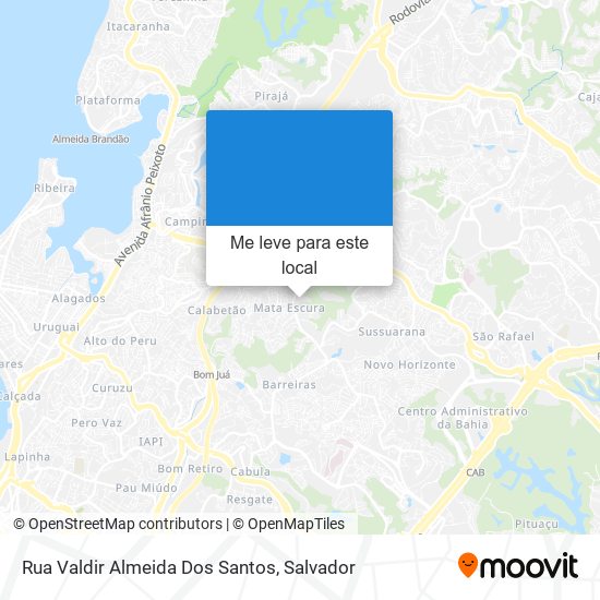 Rua Valdir Almeida Dos Santos mapa