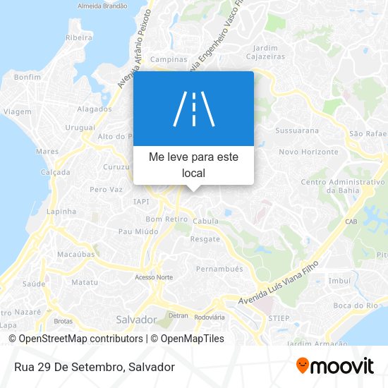 Rua 29 De Setembro mapa