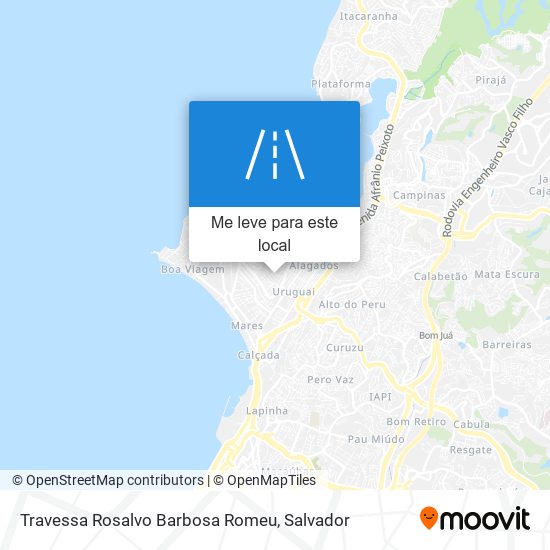 Travessa Rosalvo Barbosa Romeu mapa