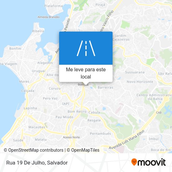 Rua 19 De Julho mapa