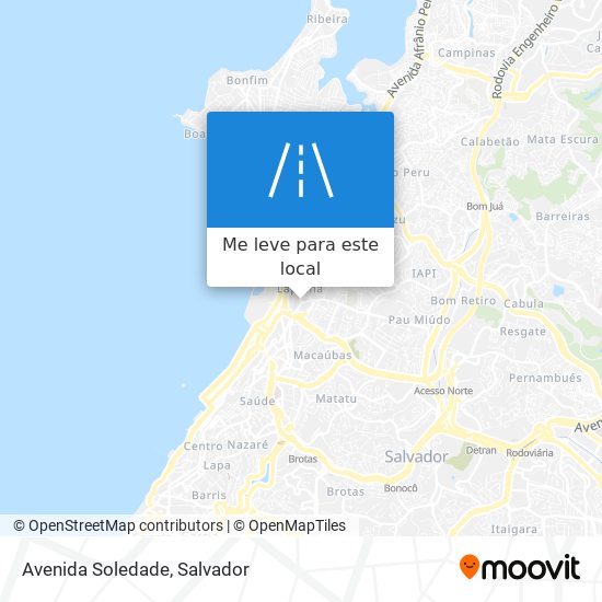 Avenida Soledade mapa