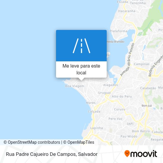 Rua Padre Cajueiro De Campos mapa