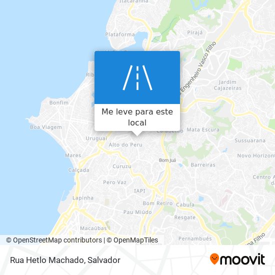 Rua Hetlo Machado mapa