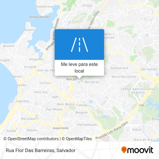 Rua Flor Das Barreiras mapa
