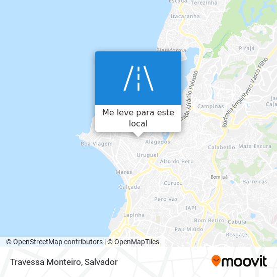 Travessa Monteiro mapa