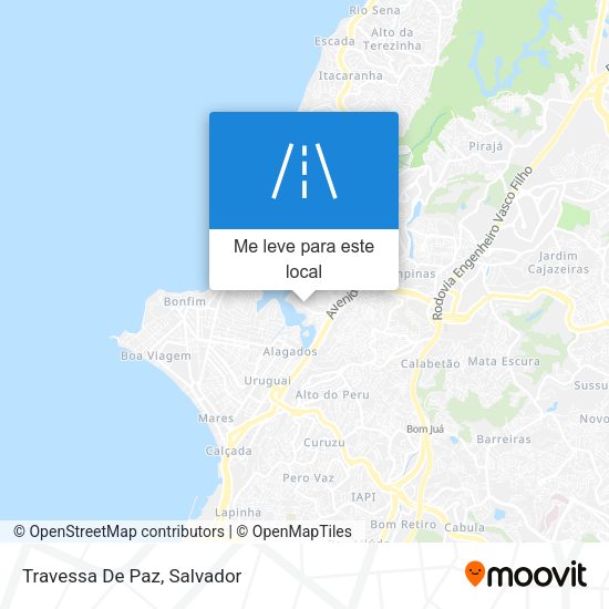 Travessa De Paz mapa