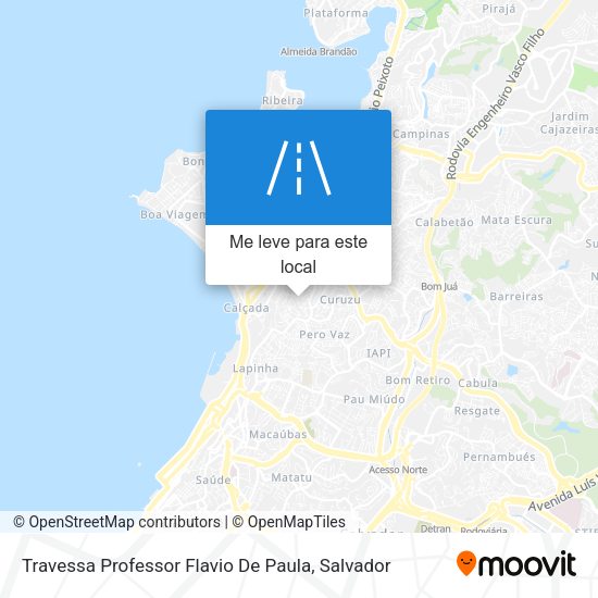 Travessa Professor Flavio De Paula mapa