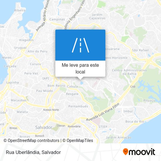 Rua Uberlãndia mapa