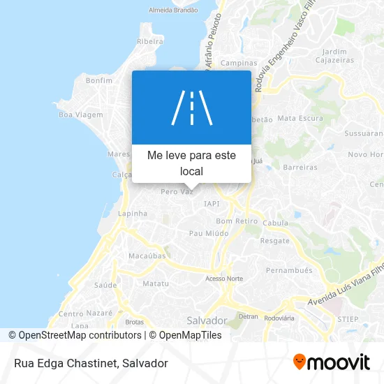 Rua Edga Chastinet mapa