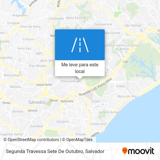 Segunda Travessa Sete De Outubro mapa