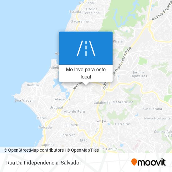 Rua Da Independência mapa