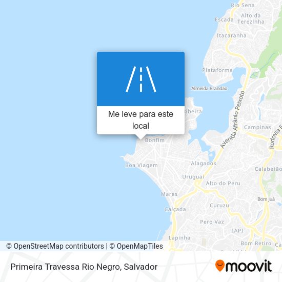 Primeira Travessa Rio Negro mapa