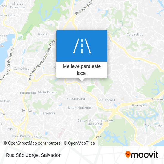 Rua São Jorge mapa