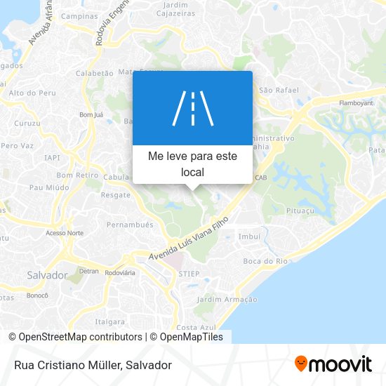 Rua Cristiano Müller mapa