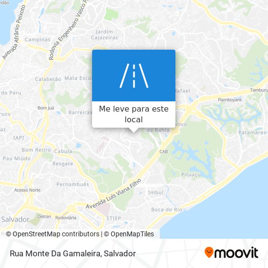 Rua Monte Da Gamaleira mapa