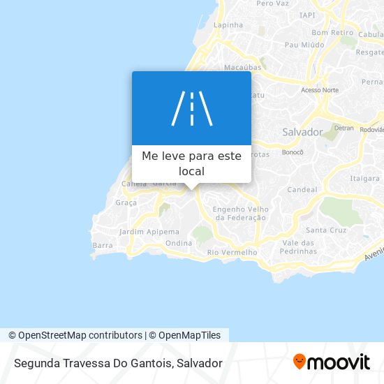 Segunda Travessa Do Gantois mapa