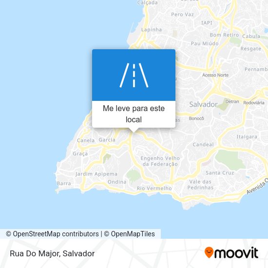 Rua Do Major mapa