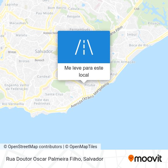 Rua Doutor Oscar Palmeira Filho mapa