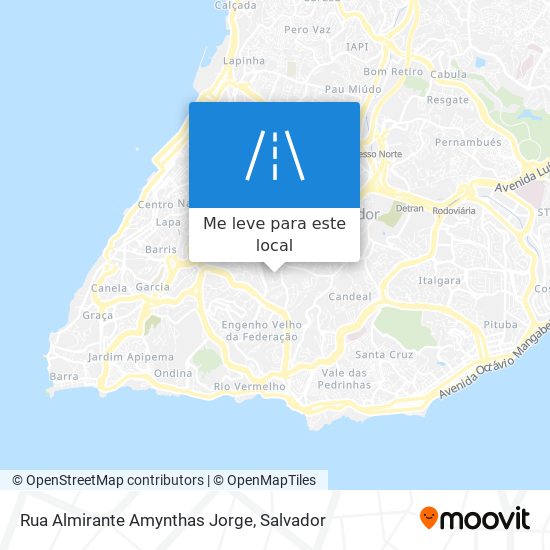 Rua Almirante Amynthas Jorge mapa