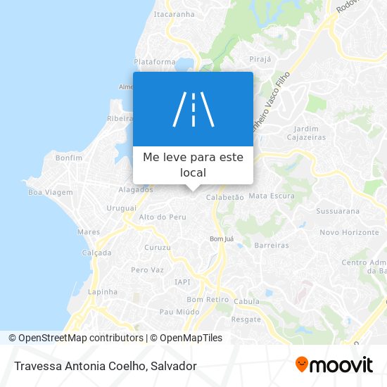 Travessa Antonia Coelho mapa