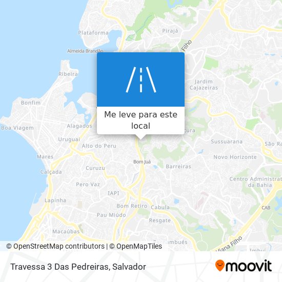 Travessa 3 Das Pedreiras mapa