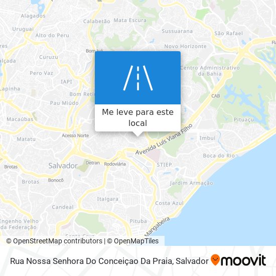 Rua Nossa Senhora Do Conceiçao Da Praia mapa