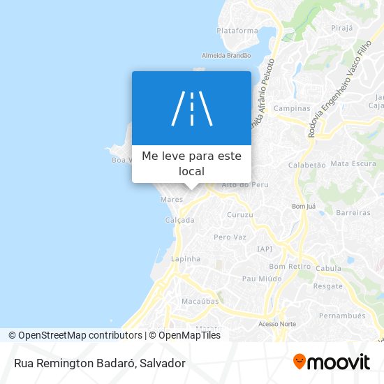 Rua Remington Badaró mapa