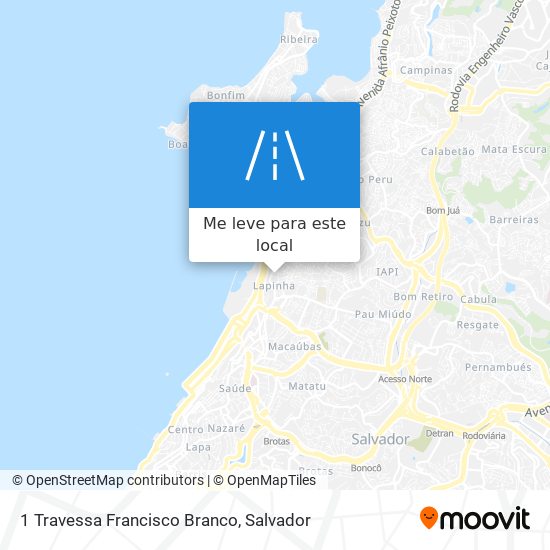 1 Travessa Francisco Branco mapa