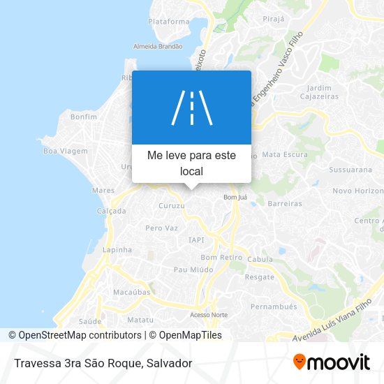 Travessa 3ra São Roque mapa