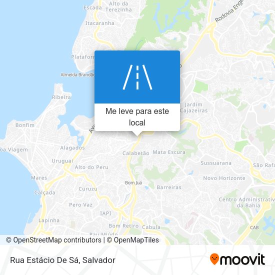 Rua Estácio De Sá mapa