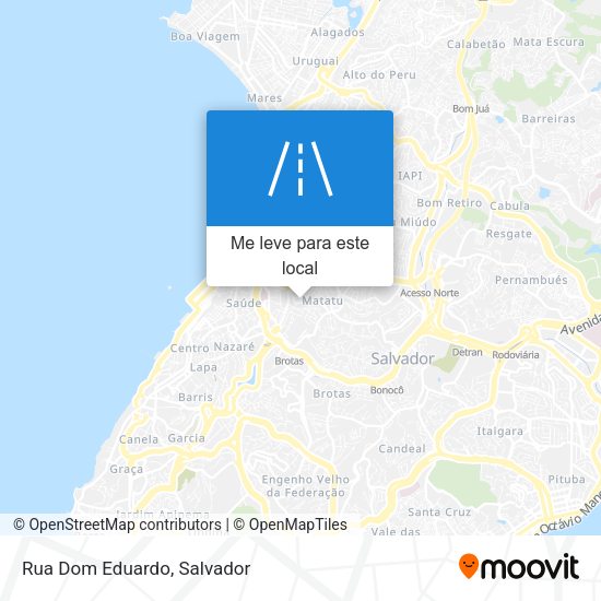 Rua Dom Eduardo mapa