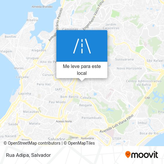 Rua Adipa mapa