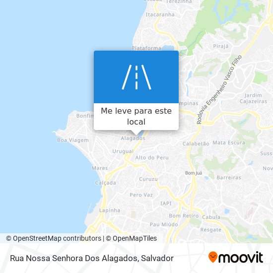 Rua Nossa Senhora Dos Alagados mapa