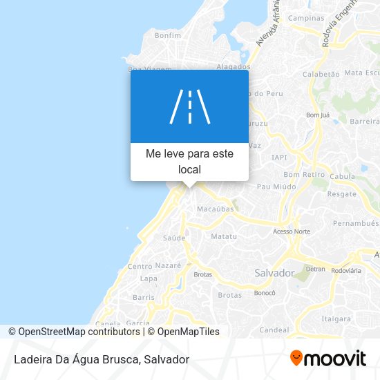 Ladeira Da Água Brusca mapa