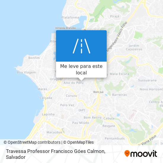 Travessa Professor Francisco Góes Calmon mapa