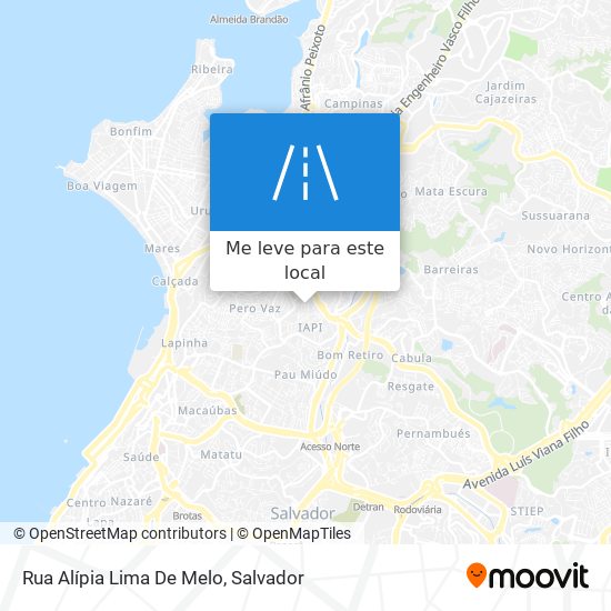 Rua Alípia Lima De Melo mapa