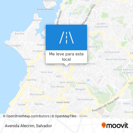 Avenida Alecrim mapa