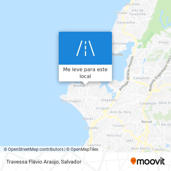 Travessa Flávio Araújo mapa