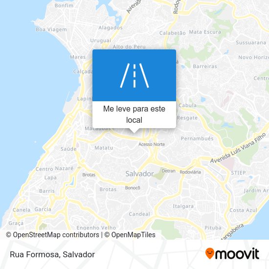 Rua Formosa mapa