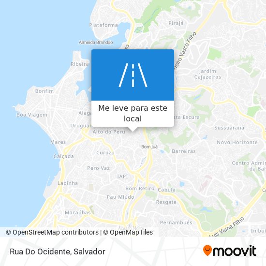 Rua Do Ocidente mapa