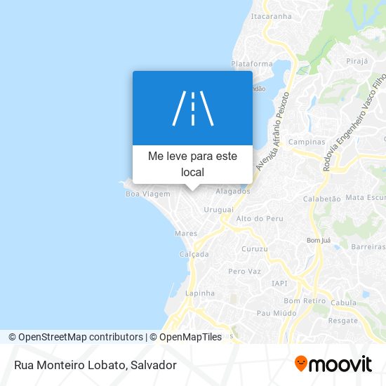 Rua Monteiro Lobato mapa