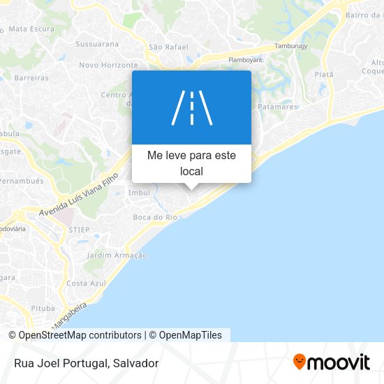 Rua Joel Portugal mapa