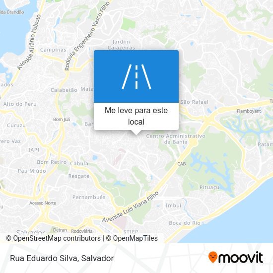 Rua Eduardo Silva mapa