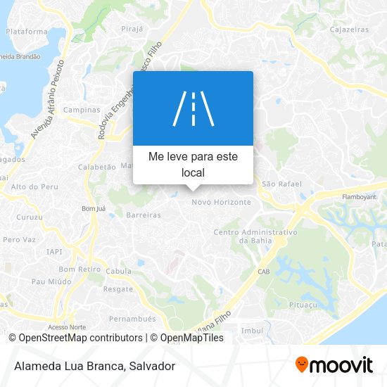 Alameda Lua Branca mapa