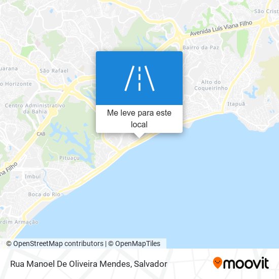 Rua Manoel De Oliveira Mendes mapa