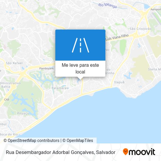 Rua Desembargador Adorbal Gonçalves mapa