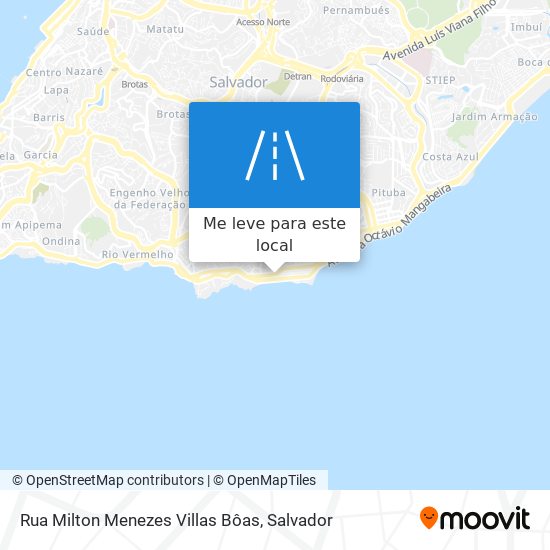 Rua Milton Menezes Villas Bôas mapa