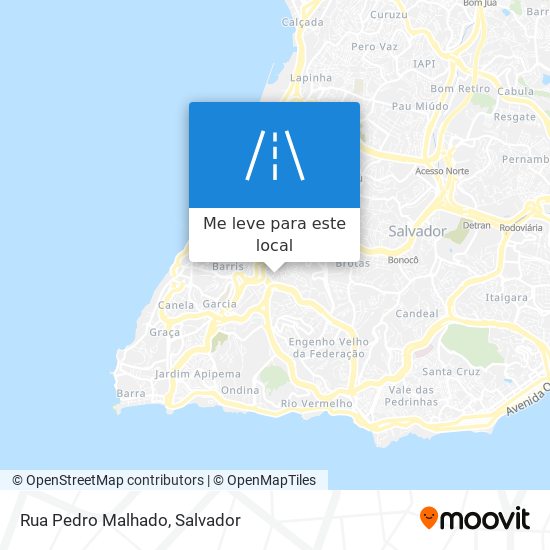 Rua Pedro Malhado mapa