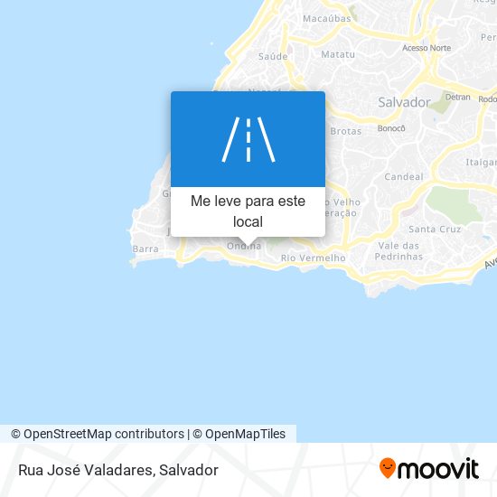 Rua José Valadares mapa