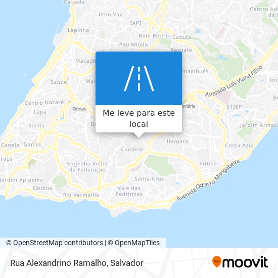 Rua Alexandrino Ramalho mapa